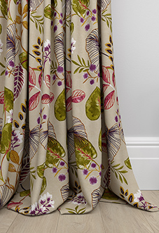 Fandango, Cranberry - Made to Measure Curtains